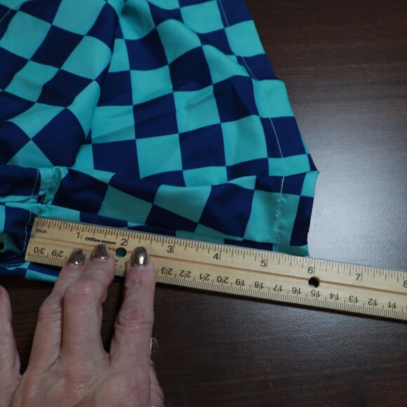 Goodfellow & Co Checkered Swim Trunk Short Men M Blue Beach Vacation Pool Resort - Picture 11 of 15